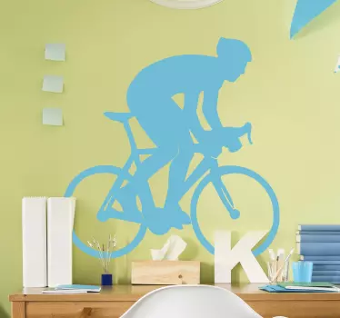 Fahrradaufkleber Radfahrer Person auf dem Fahrrad - TenStickers