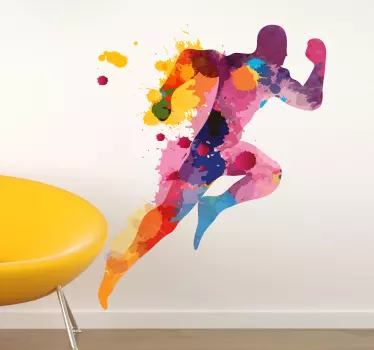 Bunter Läufer Wandtattoo Jugendzimmer - TenStickers