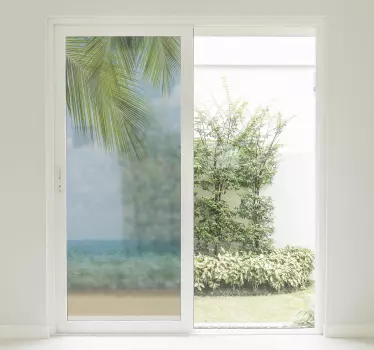 Fenster Sticker Landschaft mit Palmen - TenStickers