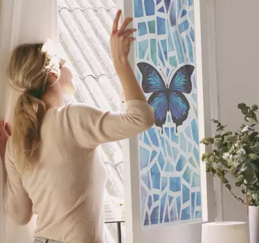 Fenster Sticker Trendiges schmetterlingsmuster - TenStickers