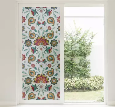 Fensterfolie Blumen - TenStickers