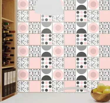 Fliesenfolie Nordisches patternile - TenStickers