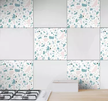 Fliesenfolie Terrazzofliesenmuster - TenStickers