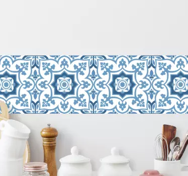 Fliesenfolie traditionelle portugiesische blaue Fliesen - TenStickers
