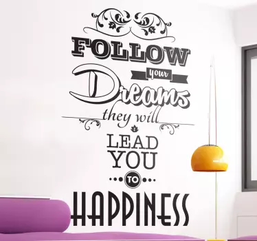 Follow Your Dreams Sticker - TenStickers