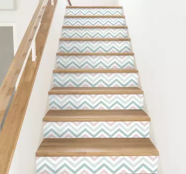 Struktur Aufkleber Abstrakte Treppen Muster - TenStickers