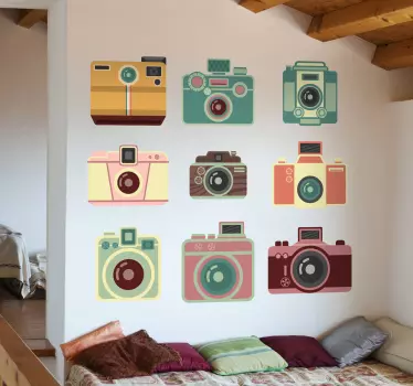 Fotografische Kameras Aufkleber - TenStickers
