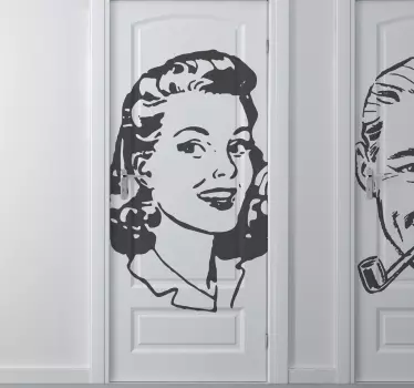 Frau der 40er Jahre Aufkleber - TenStickers