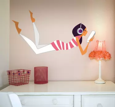 Frau Glamour Sticker - TenStickers
