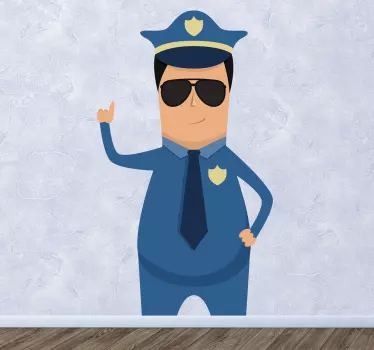 Freundlicher Polizist Aufkleber - TenStickers