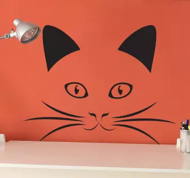 Fröhliche Katze Sticker - TenStickers
