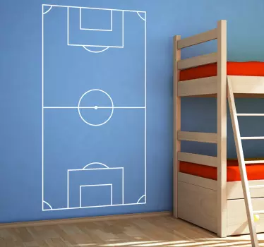 Fußballfeld Wandtattoo Jugendzimmer - TenStickers