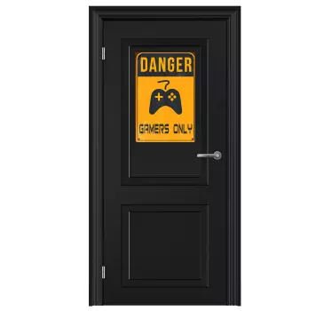 Gamers only aufkleber - TenStickers