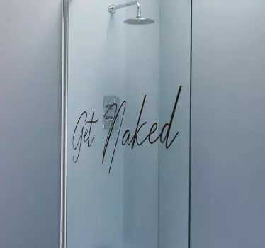 Get Naked Folie Duschkabine - TenStickers
