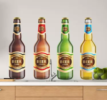 Getränke Aufkleber Bier cartoon flaschen - TenStickers