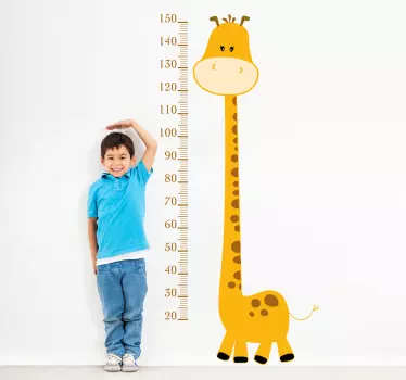 Giraffen Maßband Aufkleber - TenStickers