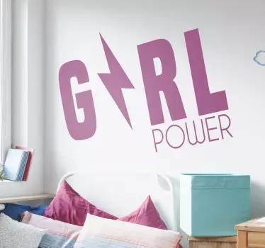 Girl power motivationsaufkleber - TenStickers