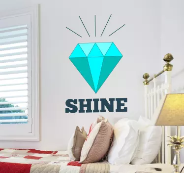 Glänzender Diamant Aufkleber - TenStickers