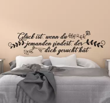 Glück ist... wandtattoo - TenStickers