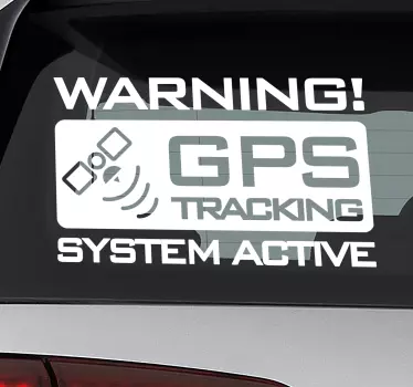Gps tracking auto aufkleber - TenStickers