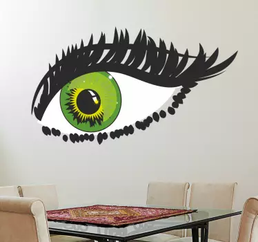 Grünes Auge Sticker - TenStickers