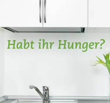 Habt ihr Hunger? Sticker - TenStickers