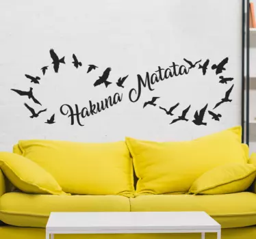 Hakuna matata film zitat wandtattoo - TenStickers