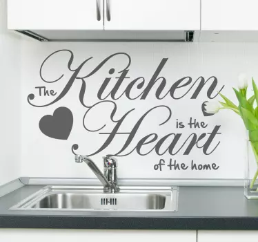 Heart of Home Aufkleber - TenStickers