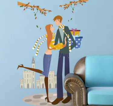 Herbst Paar Sticker - TenStickers