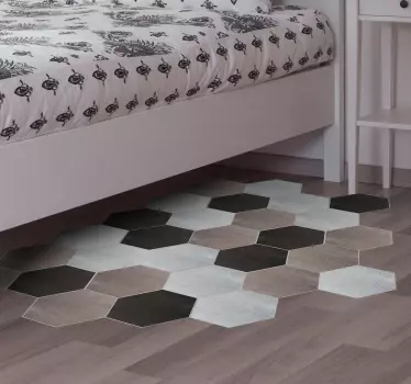 Hexagonaler Bodenbelag - TenStickers