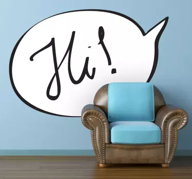 Hi Aufkleber - TenStickers