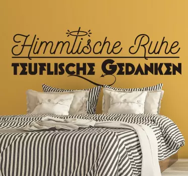 Himmlische Ruhe Kopfteil Wandtattoo - TenStickers
