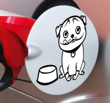 Hundetankdeckel fahrzeugaufkleber - TenStickers