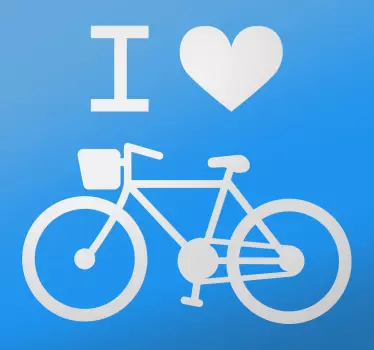 I love bikes Aufkleber - TenStickers