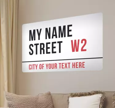 Individuelles London Straßenschild - TenStickers