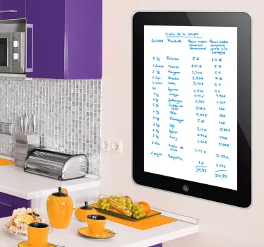 Whiteboardfolie iPad - TenStickers