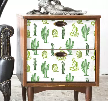 Kakteen sammlung möbel aufkleber - TenStickers