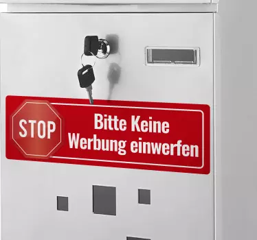 Keine Werbung Aufkleber - TenStickers