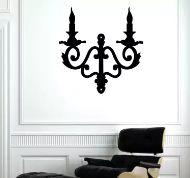 Kerzenhalter Aufkleber - TenStickers