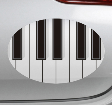 Klaviertasten autoaufkleber - TenStickers