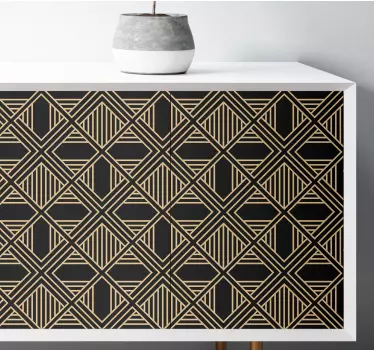 Klebefolie für Möbel Art deco tolles gatsby-stil-muster - TenStickers