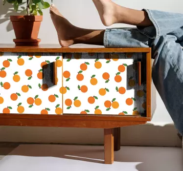 Klebefolie für Möbel Elegante orangen - TenStickers