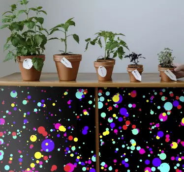 Klebefolie für Möbel Farben kallax explosionen - TenStickers