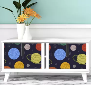 Klebefolie für Möbel Kallax planex Design - TenStickers