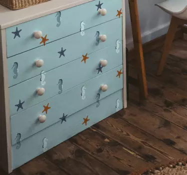 Klebefolie für Möbel Marinestil - TenStickers