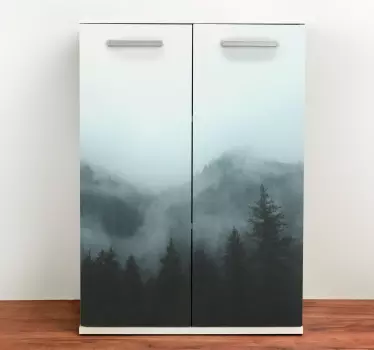Klebefolie für Möbel Nebelwald kleiderschrank dekoration - TenStickers