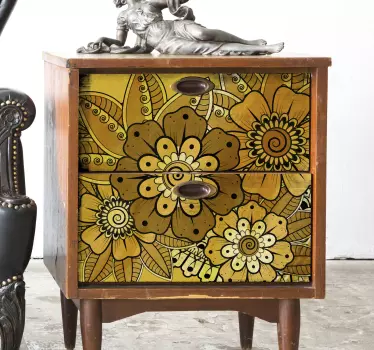 Klebefolie für Möbel Paisley indischen stil - TenStickers