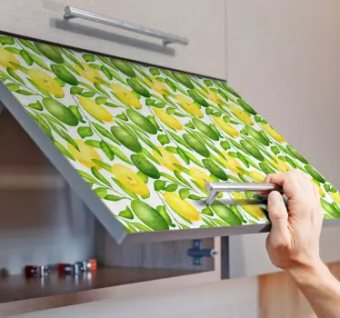 Klebefolie für Möbel Zitronen und limetten - TenStickers