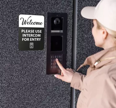 Aufkleber Schilder bitte klingeln Sie - TenStickers