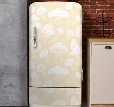 Kühlschrank Sticker Beige pilze designs - TenStickers
